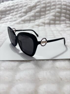 Occhiali Da Sole Emilio Pucci Donna Aviator EP125S 440 Turchese &ndash; Lenti Blu Gradiente 62mm, Nuovi Con Etichette